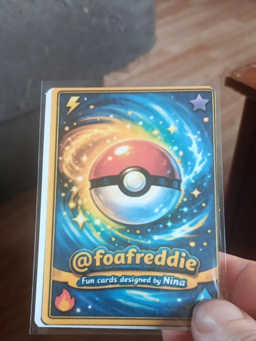 Zoroark Card - Green and Red Artwork
